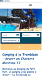 Mobile Screenshot of camping-dupetitpont.com
